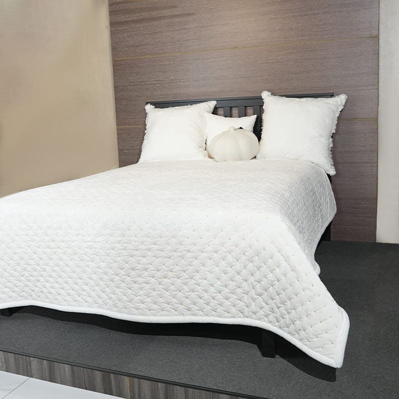 Guld tråd broderi Quilt Set