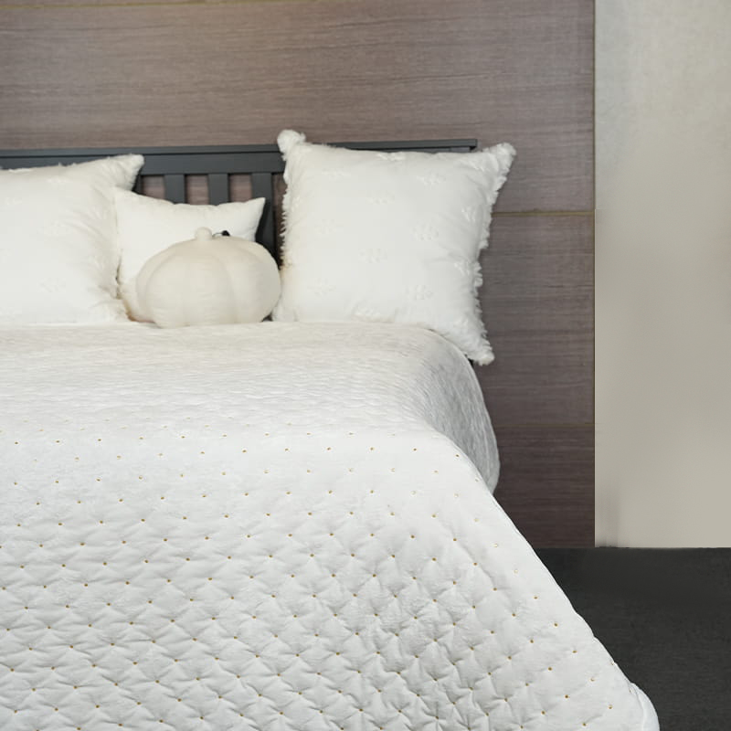 Guld tråd broderi Quilt Set