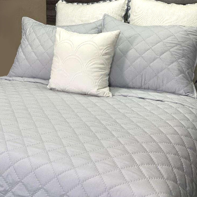 Solid mikrofiber Quilt Set